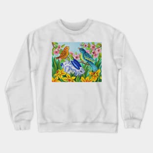 Easter Watercolor Illustration Crewneck Sweatshirt